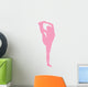 Pink Stretching Cheer Wall Decal