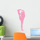 Pink Stretching Cheer Wall Decal