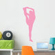 Pink Stretching Cheer Wall Decal