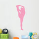 Pink Stretching Cheer Wall Decal