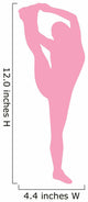 Pink Stretching Cheer Wall Decal