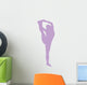 Purple Stretching Cheer Wall Decal