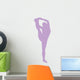 Purple Stretching Cheer Wall Decal