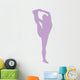 Purple Stretching Cheer Wall Decal