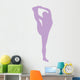 Purple Stretching Cheer Wall Decal