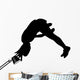 Cheer Silhouette Black Wall Decal