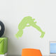 Green Forward Flip Cheer Wall Decal