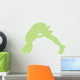 Green Forward Flip Cheer Wall Decal