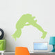 Green Forward Flip Cheer Wall Decal