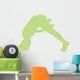 Green Forward Flip Cheer Wall Decal