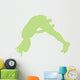 Green Forward Flip Cheer Wall Decal