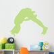 Green Forward Flip Cheer Wall Decal