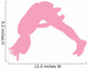 Pink Forward Flip Cheer Wall Decal