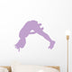 Purple Forward Flip Cheer Wall Decal