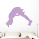 Purple Forward Flip Cheer Wall Decal