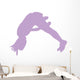Purple Forward Flip Cheer Wall Decal
