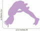 Purple Forward Flip Cheer Wall Decal