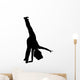 Cheer Silhouette Black Wall Decal