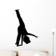 Cheer Silhouette Black Wall Decal