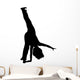 Cheer Silhouette Black Wall Decal