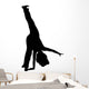 Cheer Silhouette Black Wall Decal