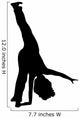 Cheer Silhouette Black Wall Decal
