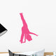 Cheer Silhouette Hot Pink Wall Decal