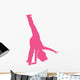 Cheer Silhouette Hot Pink Wall Decal