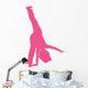 Cheer Silhouette Hot Pink Wall Decal