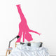 Cheer Silhouette Hot Pink Wall Decal