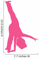 Cheer Silhouette Hot Pink Wall Decal