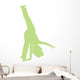 Cheer Silhouette Lime Green Wall Decal