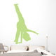 Cheer Silhouette Lime Green Wall Decal