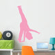 Cheer Silhouette Pink Wall Decal