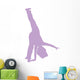 Cheer Silhouette Lavender Wall Decal