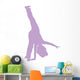 Cheer Silhouette Lavender Wall Decal