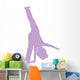 Cheer Silhouette Lavender Wall Decal