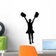 Black Cheering Pom Poms Wall Decal