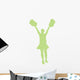 Green Cheering Pom Poms Wall Decal