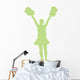 Green Cheering Pom Poms Wall Decal