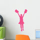 Hot-pink Cheering Pom Poms Wall Decal