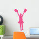 Hot-pink Cheering Pom Poms Wall Decal