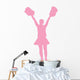 Pink Cheering Pom Poms Wall Decal