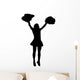 Cheer Silhouette Black Wall Decal