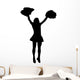 Cheer Silhouette Black Wall Decal