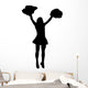 Cheer Silhouette Black Wall Decal