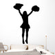 Cheer Silhouette Black Wall Decal