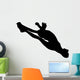 Cheer Silhouette Style Black Wall Decal