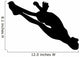 Cheer Silhouette Style Black Wall Decal