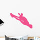 Cheer Silhouette Hot Pink Wall Decal